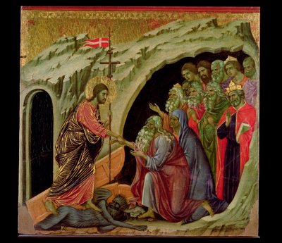 Maesta: Descent into Limbo, 1308-11 by Duccio di Buoninsegna